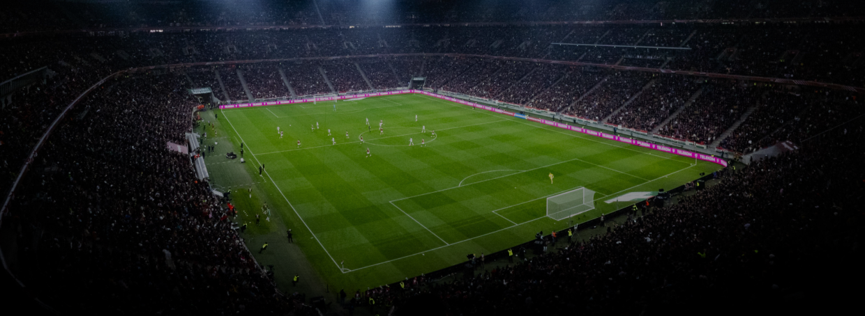 sports stadium at night